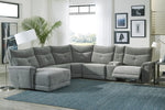 Tesoro 6-Pc Dark Gray LAF Manual Recliner Sectional