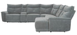 Tesoro 6-Pc Dark Gray RAF Manual Recliner Sectional