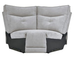 Tesoro 6-Pc Mist Gray RAF Power Recliner Sectional Sofa