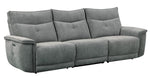 Tesoro Dark Gray Fabric Power Recliner Sofa