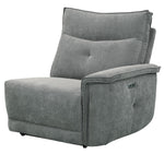 Tesoro Dark Gray Fabric Power Recliner Sofa