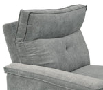 Tesoro Dark Gray Fabric Power Recliner Sofa