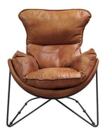 Thurshan Aperol Top Grain Leather Accent Chair