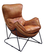 Thurshan Aperol Top Grain Leather Accent Chair