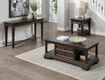 Tobias Espresso Wood Sofa Table