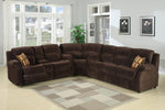 Tracey Chocolate Fabric Manual Recliner Loveseat