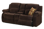 Tracey Chocolate Manual Recliner Sectional with Sleeper