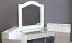 Tracie 3-Pc Luminous White Wood Vanity Set