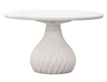 Tulum Modern Ivory Concrete Round Coffee Table