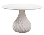 Tulum Modern Ivory Concrete Round Dining Table