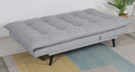 Usha Light Gray Fabric Click-Clack Sofa Bed