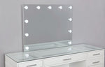 Valentina 3-Pc Luminous White Wood Vanity Set