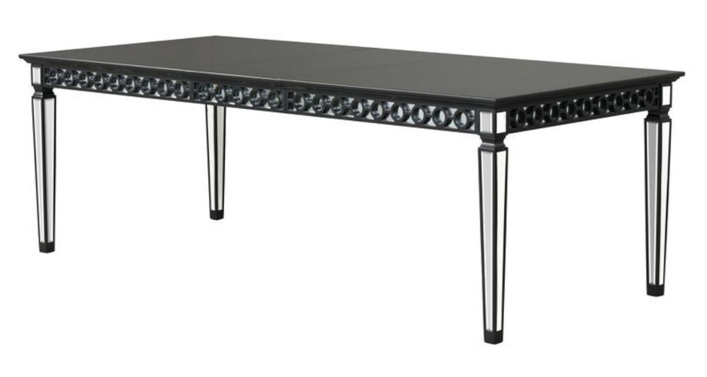 Varian II Black Wood Extendable Dining Table (Oversized)