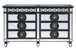 Varian II Mirrored/Black Wood 8-Drawer Dresser