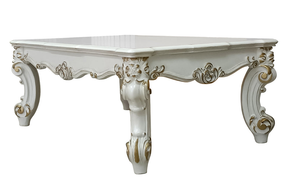 Vendom II Antique Pearl Wood Coffee Table