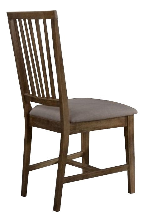 Venus 2 Taupe Fabric/Natural Oak Side Chairs