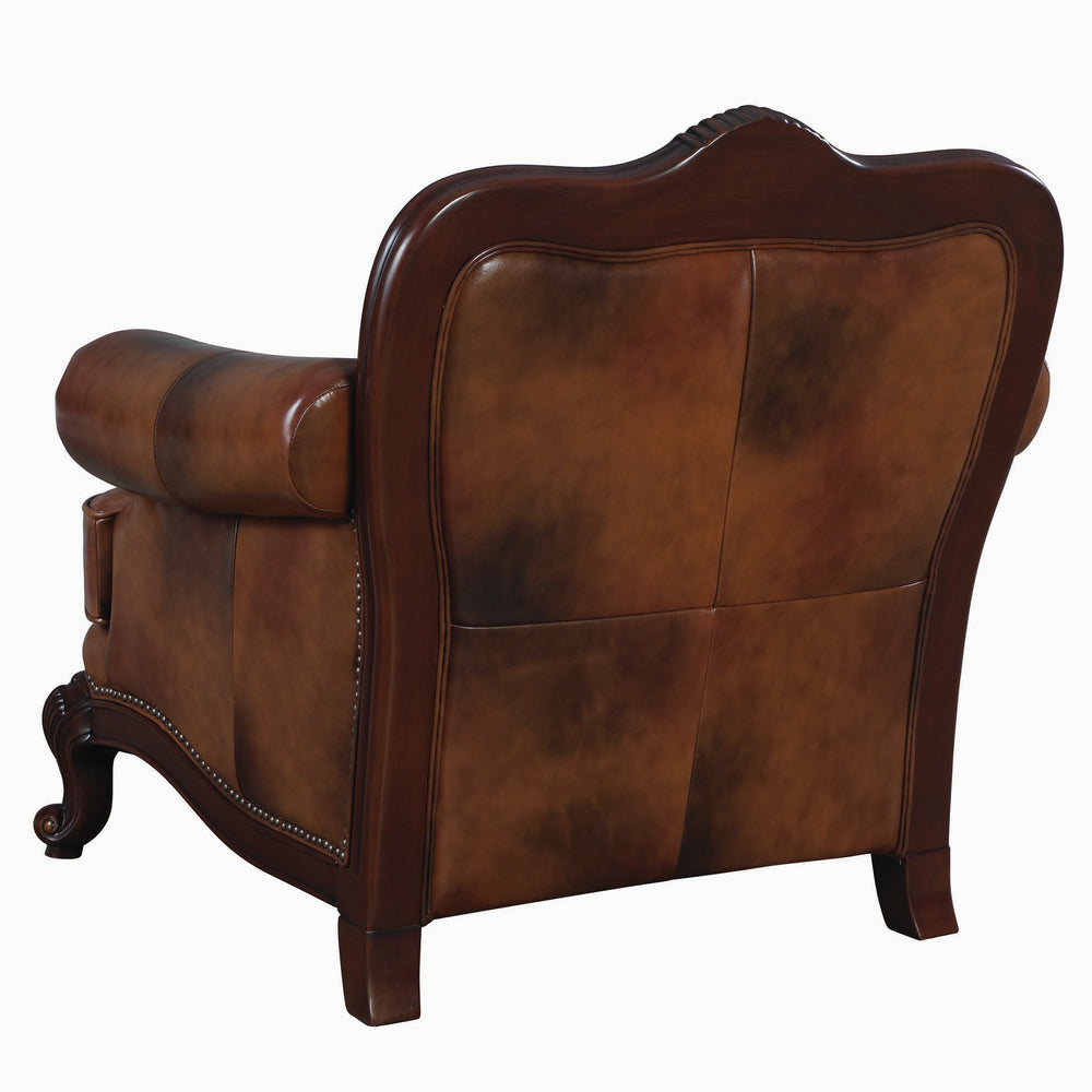 Victoria Tri-Tone Leather Chair