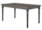 Wallace 6-Pc Weathered Gray Wood Dining Table Set