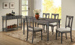 Wallace Weathered Gray Wood Rectangular Dining Table