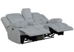 Waterbury Grey Fabric Power Recliner Loveseat