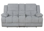 Waterbury Grey Fabric Power Recliner Loveseat