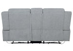 Waterbury Grey Fabric Power Recliner Loveseat