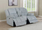 Waterbury Grey Fabric Power Recliner Loveseat