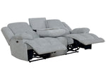 Waterbury Grey Fabric Power Recliner Sofa