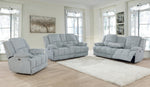 Waterbury Grey Fabric Power Recliner Sofa