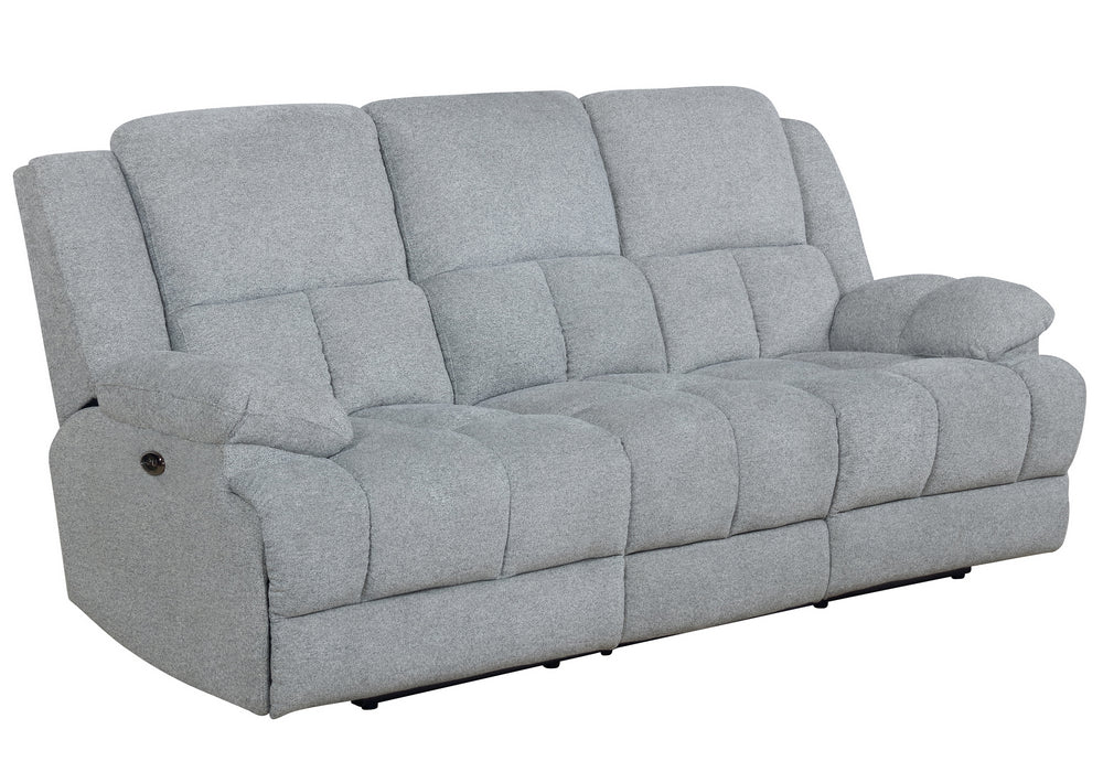 Waterbury Grey Fabric Power Recliner Sofa