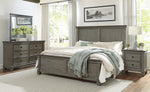 Weaver Antique Gray Wood Queen Bed