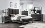 West End Wire-Brushed Gray Wood 6-Drawer Dresser