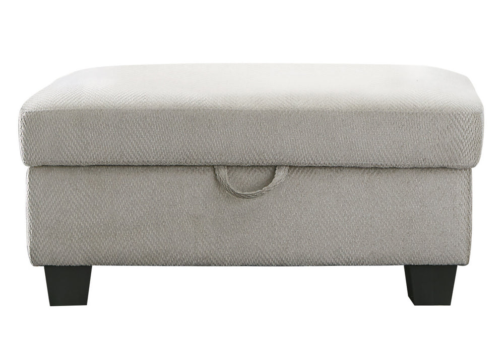 Whitson Stone Chenille Storage Ottoman