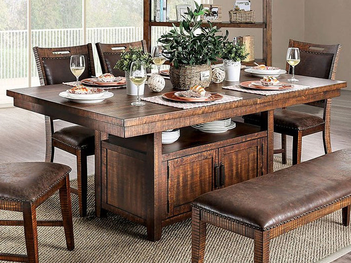 Wichita Light Walnut Wood Dining Table