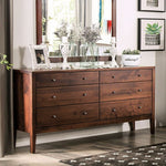 Willamette I Walnut Wood 6-Drawer Dresser