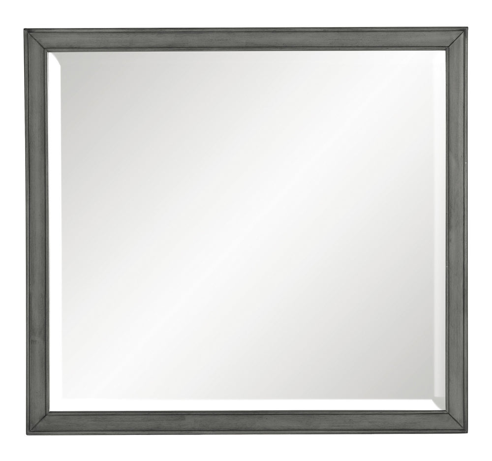 Wittenberry Gray Wood Dresser Mirror