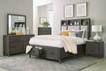 Wittenberry Gray Wood King Bed with LED Light