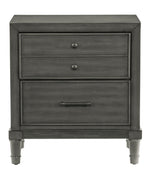 Wittenberry Gray Wood Nightstand