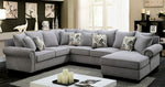 Skyler Gray Fabric RAF Sectional (Oversized)