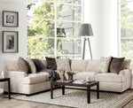 Alisa Ivory Sectional Sofa (Oversized)