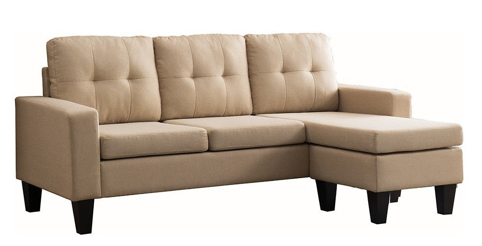 Douglas 2-Pc Beige Reversible Sectional Sofa