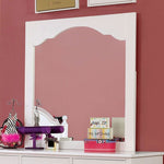 Dani White Solid Wood Mirror