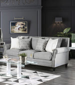 Giovanni Gray Fabric Sofa (Oversized)