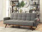 Nettie Gray Linen Futon Sofa