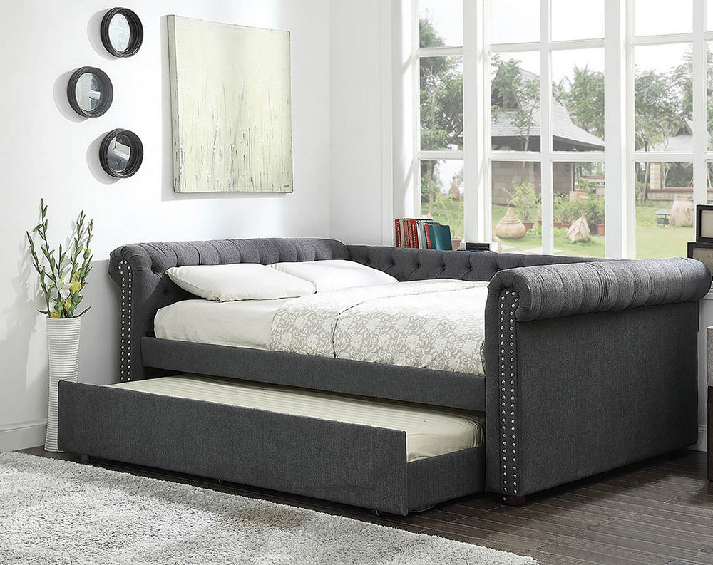 Leanna Gray Fabric Queen Daybed (Oversized) – Aetna Stores