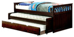 Gartel Espresso Wood Twin Nesting Daybed