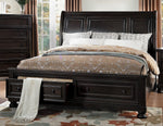 Begonia Gray Wood Cal King Bed with Storage (Oversized)