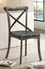 Kendric 2 Rustic Gray Wood Side Chairs