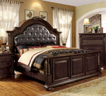 Esperia Brown Cherry Cal King Bed (Oversized)