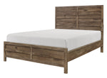 Mandan Weathered Pine Wood Cal King Bed (Oversized)